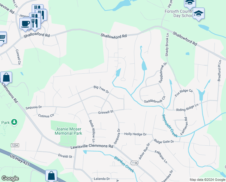 map of restaurants, bars, coffee shops, grocery stores, and more near 1029 Chockecherry Lane in Lewisville