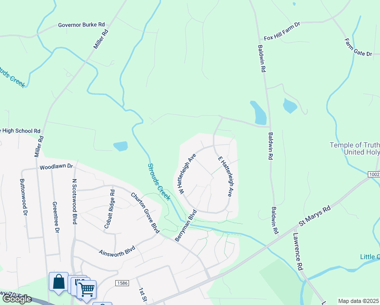 map of restaurants, bars, coffee shops, grocery stores, and more near 171 West Hatterleigh Avenue in Hillsborough