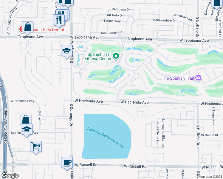 map of restaurants, bars, coffee shops, grocery stores, and more near 8348 Turtle Creek Circle in Las Vegas