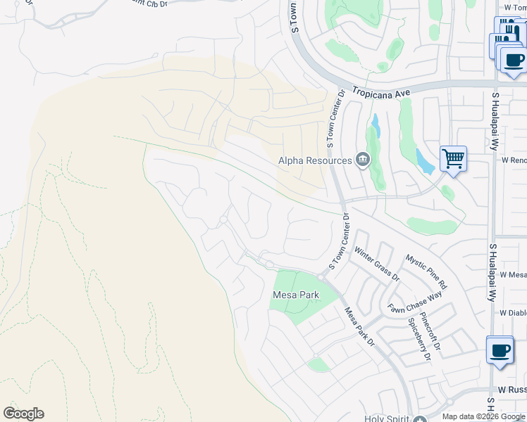 map of restaurants, bars, coffee shops, grocery stores, and more near 10782 White Clay Drive in Las Vegas