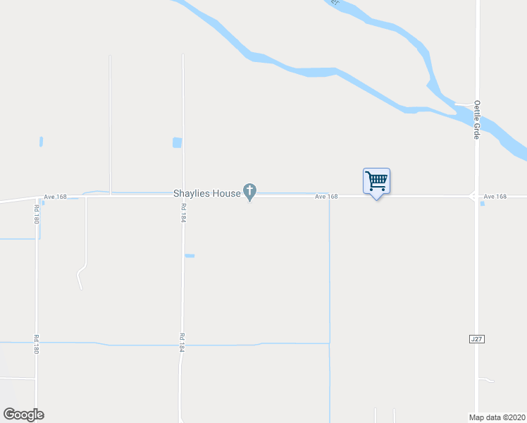 map of restaurants, bars, coffee shops, grocery stores, and more near 18633 Avenue 168 in Porterville