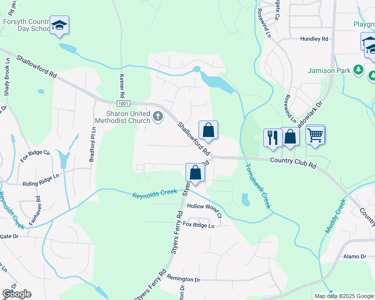 map of restaurants, bars, coffee shops, grocery stores, and more near 6006 Jeannine Drive in Lewisville