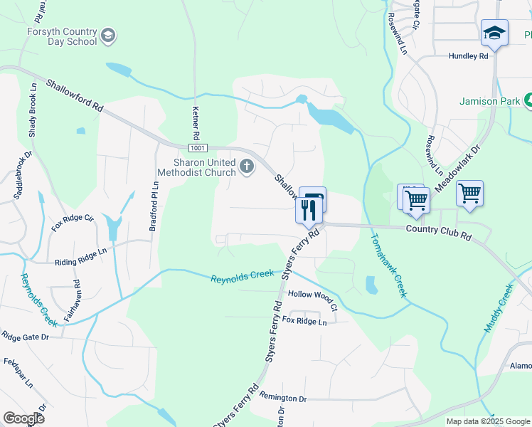 map of restaurants, bars, coffee shops, grocery stores, and more near 6020 Jeannine Drive in Lewisville