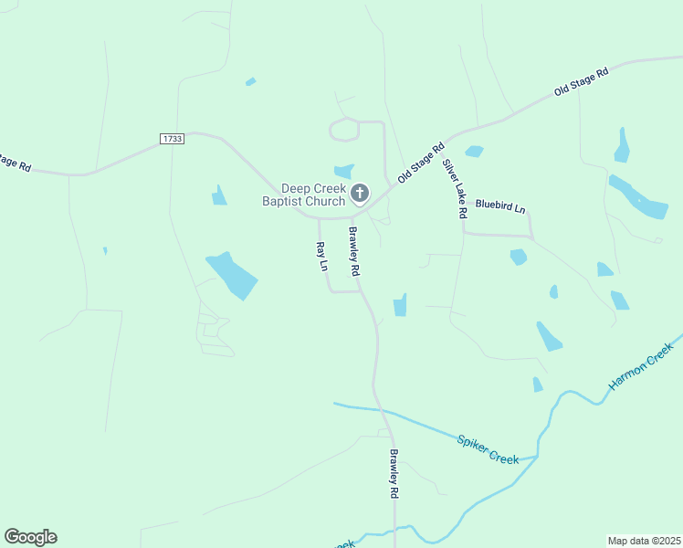 map of restaurants, bars, coffee shops, grocery stores, and more near 2125 Ray Lane in Yadkinville