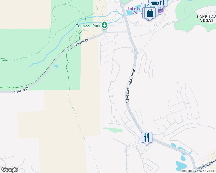 map of restaurants, bars, coffee shops, grocery stores, and more near 49 Contrada Fiore Drive in Henderson