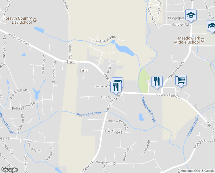 map of restaurants, bars, coffee shops, grocery stores, and more near 6006 Jeannine Drive in Lewisville