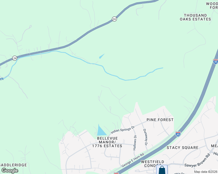 map of restaurants, bars, coffee shops, grocery stores, and more near 7550 Hallows Drive in Nashville