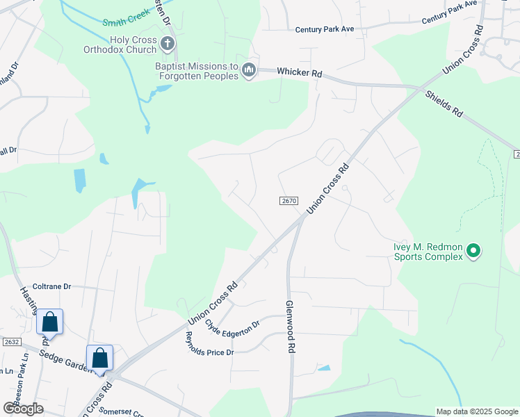 map of restaurants, bars, coffee shops, grocery stores, and more near 1039 Windwood Drive in Kernersville