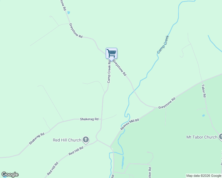 map of restaurants, bars, coffee shops, grocery stores, and more near 245 Camp Creek Road in Greeneville