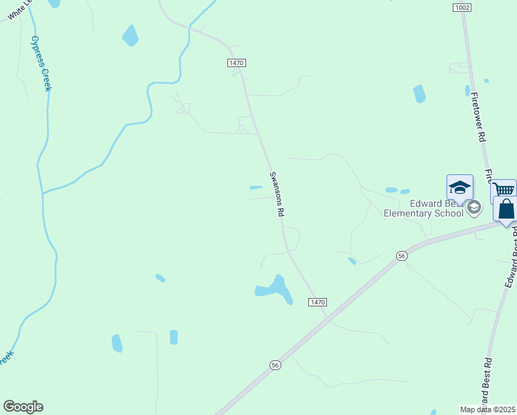 map of restaurants, bars, coffee shops, grocery stores, and more near 25 Shortleaf Drive in Louisburg