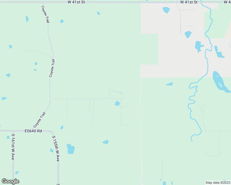 map of restaurants, bars, coffee shops, grocery stores, and more near 4783 South 149th West Avenue in Sand Springs