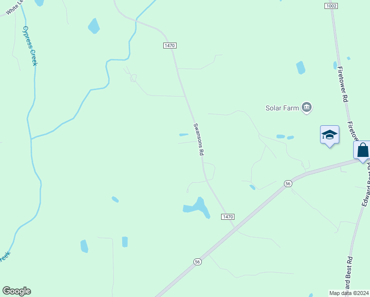 map of restaurants, bars, coffee shops, grocery stores, and more near 25 Shortleaf Drive in Louisburg