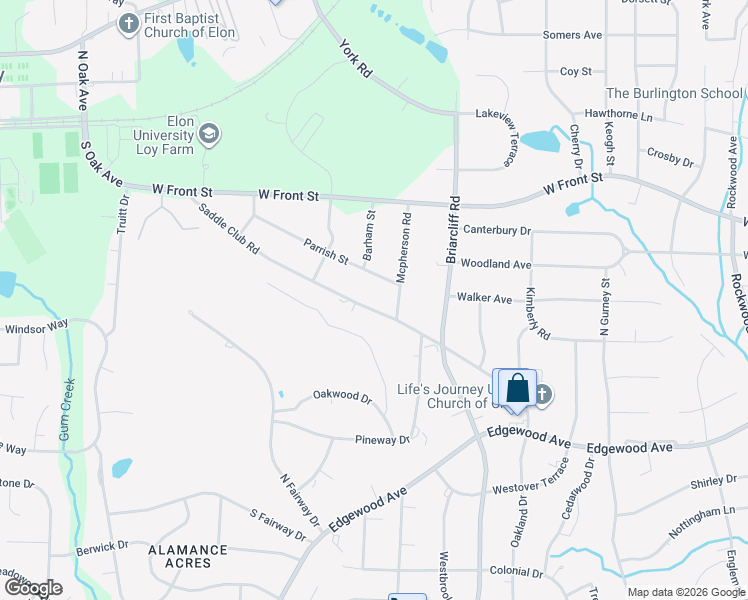 map of restaurants, bars, coffee shops, grocery stores, and more near 2411 Saddle Club Rd in Burlington