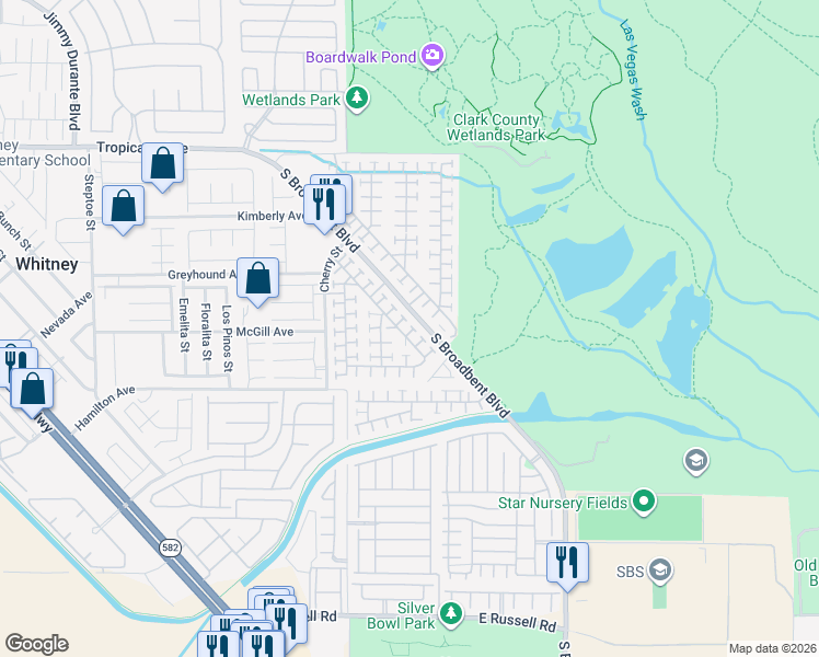 map of restaurants, bars, coffee shops, grocery stores, and more near 5210 Jewel Canyon Drive in Las Vegas