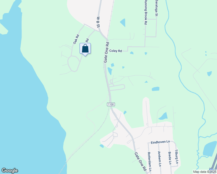 map of restaurants, bars, coffee shops, grocery stores, and more near Gate 1 Road in Butner