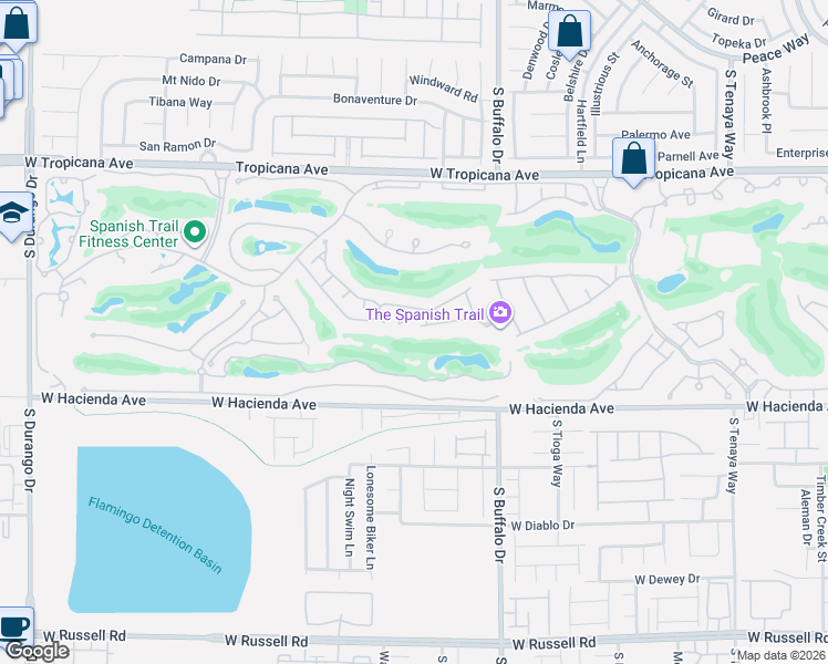 map of restaurants, bars, coffee shops, grocery stores, and more near 7969 Bermuda Dunes Avenue in Las Vegas