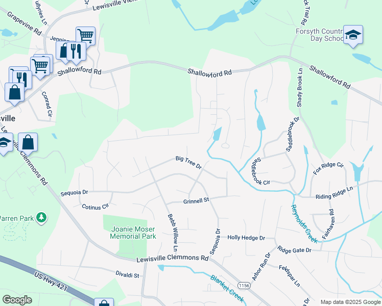 map of restaurants, bars, coffee shops, grocery stores, and more near 1105 Saskatoon Lane in Lewisville
