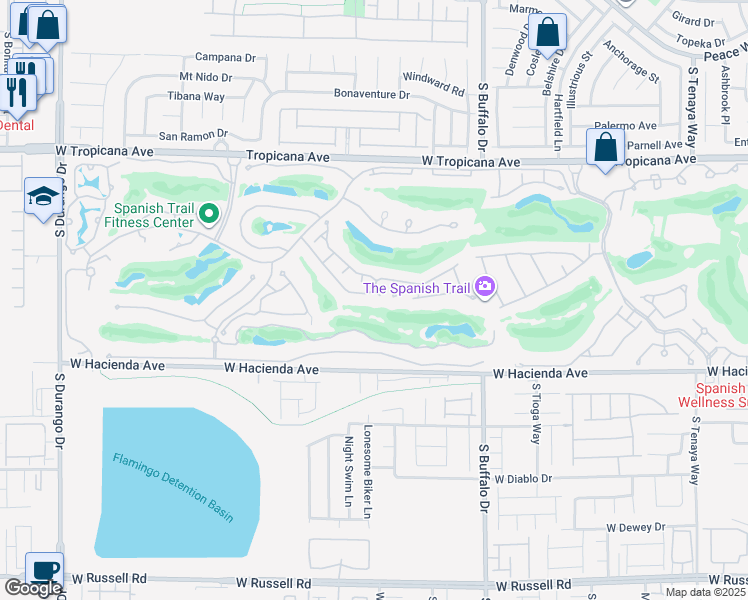 map of restaurants, bars, coffee shops, grocery stores, and more near 7999 Pinnacle Peak Avenue in Las Vegas