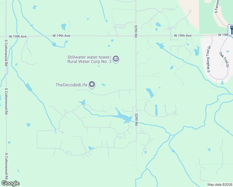 map of restaurants, bars, coffee shops, grocery stores, and more near 2514 Ashford Court in Stillwater