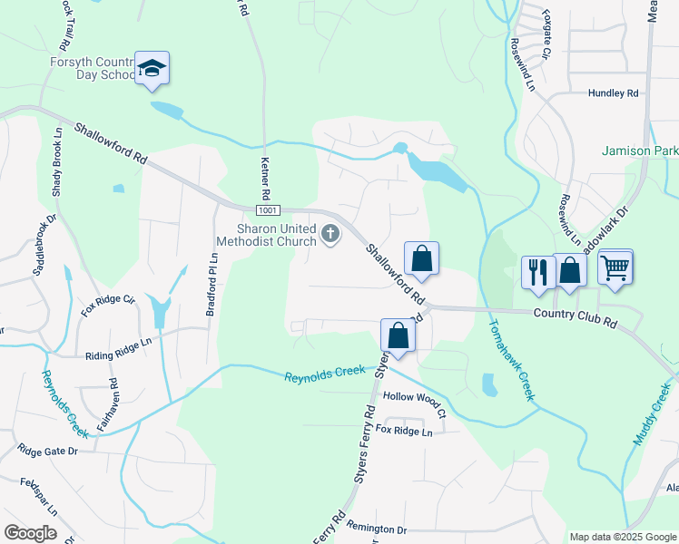 map of restaurants, bars, coffee shops, grocery stores, and more near 6041 Jeannine Drive in Lewisville
