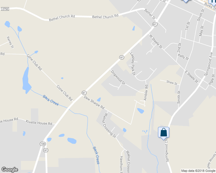 map of restaurants, bars, coffee shops, grocery stores, and more near 220 Cotton Court in Gibsonville