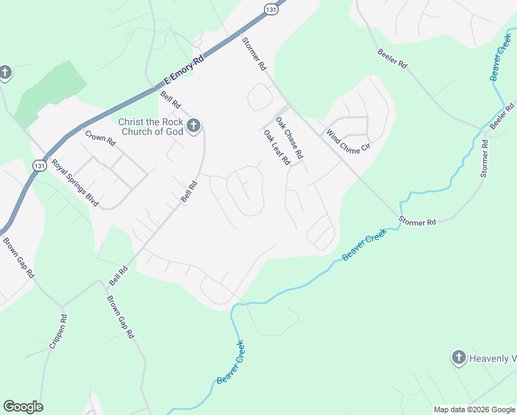 map of restaurants, bars, coffee shops, grocery stores, and more near 5424 Malachi Circle in Knoxville