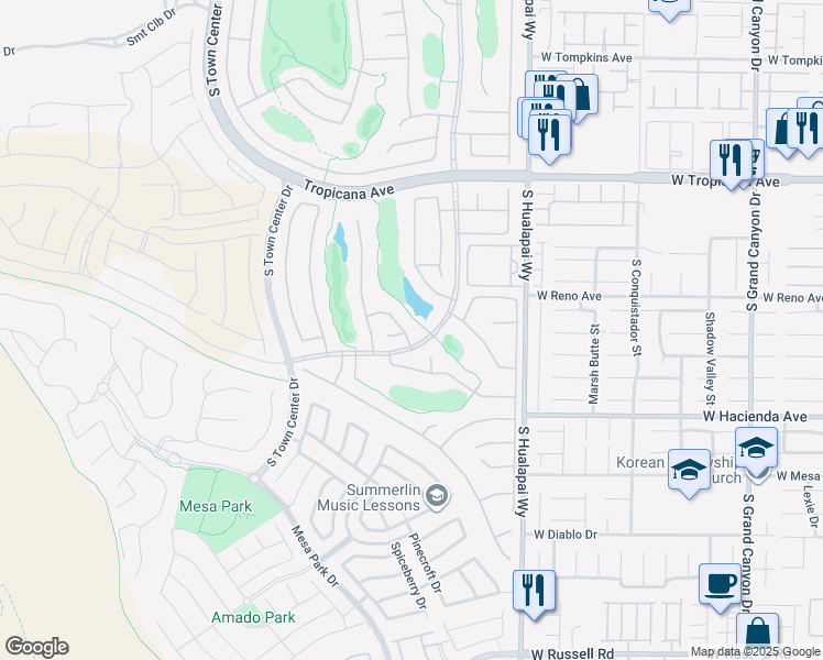 map of restaurants, bars, coffee shops, grocery stores, and more near 5192 Estasi Street in Las Vegas