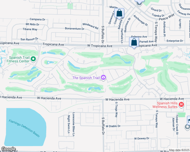 map of restaurants, bars, coffee shops, grocery stores, and more near 5121 Kapalua Lane in Las Vegas