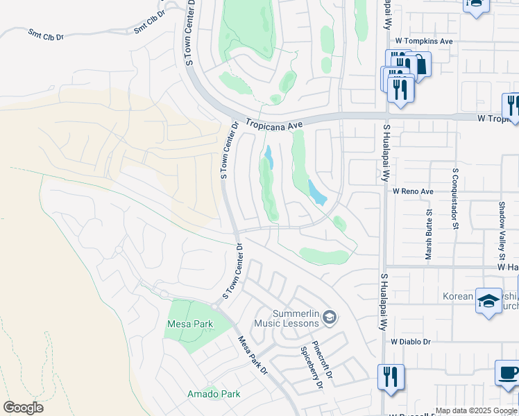 map of restaurants, bars, coffee shops, grocery stores, and more near 5148 Alfingo Street in Las Vegas
