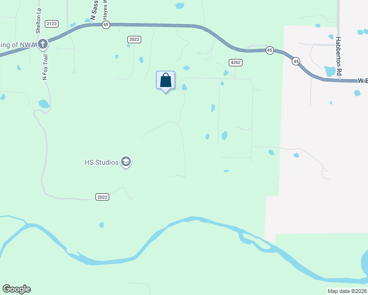 map of restaurants, bars, coffee shops, grocery stores, and more near 2413 North Autumn View Drive in Fayetteville