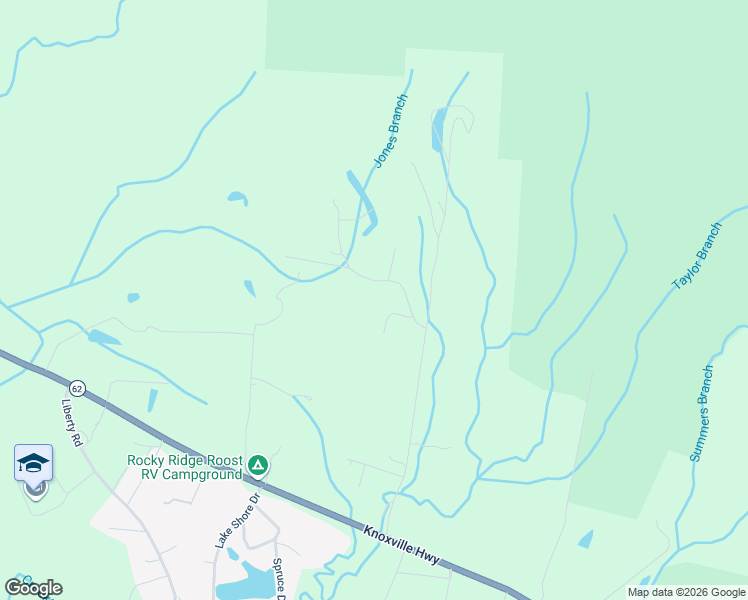 map of restaurants, bars, coffee shops, grocery stores, and more near 105 Carl Terry Road in Wartburg