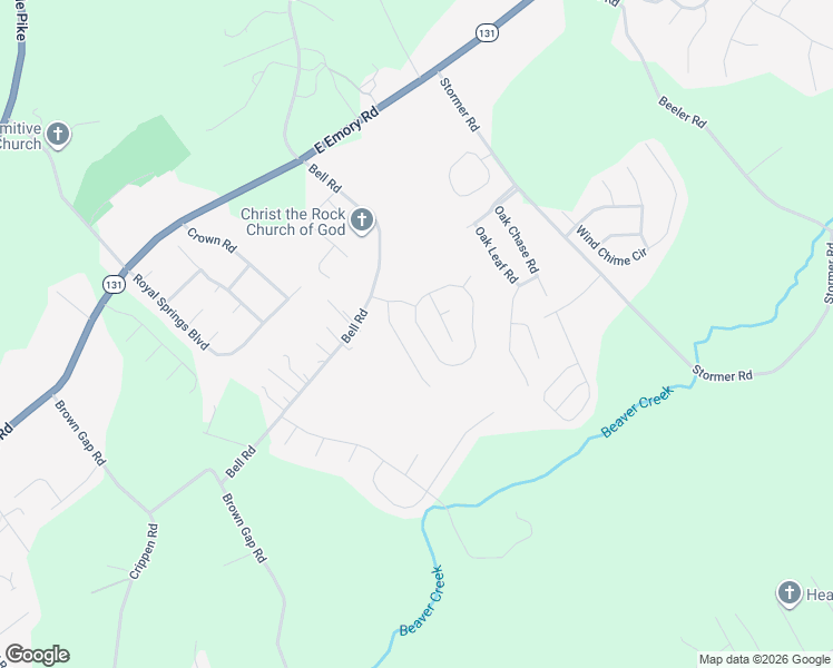 map of restaurants, bars, coffee shops, grocery stores, and more near 5536 Malachi Circle in Knoxville