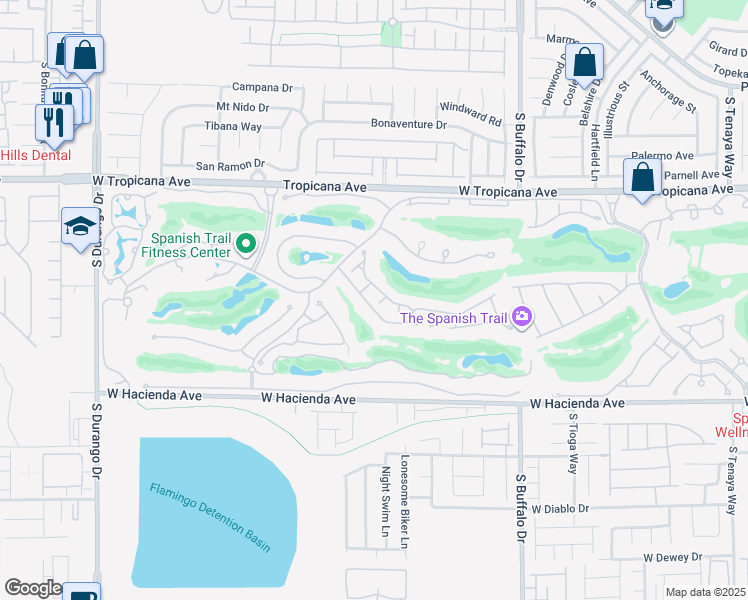 map of restaurants, bars, coffee shops, grocery stores, and more near 8051 Castle Pines Avenue in Las Vegas