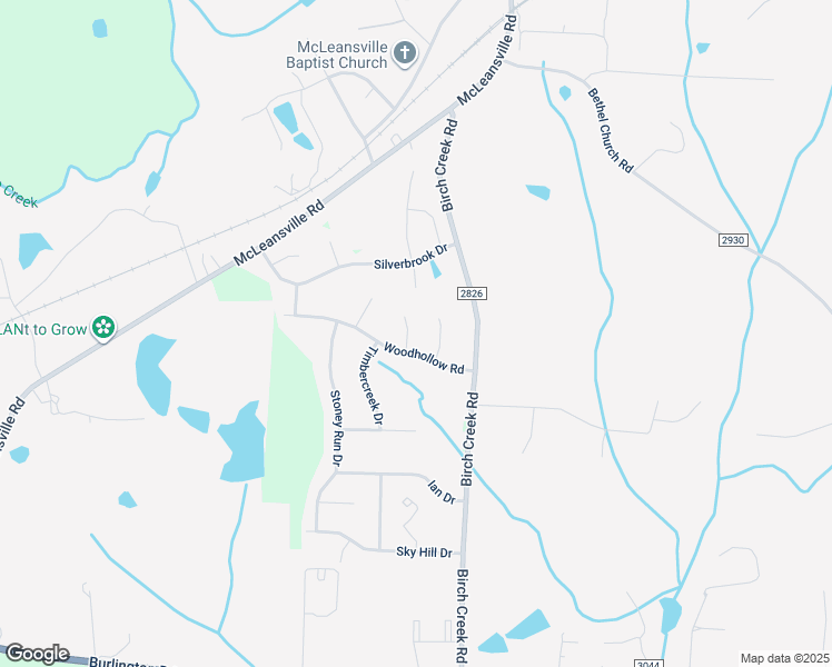 map of restaurants, bars, coffee shops, grocery stores, and more near 504 Woodhollow Court in McLeansville