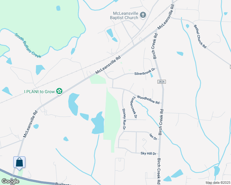 map of restaurants, bars, coffee shops, grocery stores, and more near 5196 Woodhollow Road in McLeansville