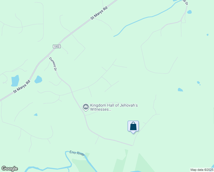 map of restaurants, bars, coffee shops, grocery stores, and more near 515 Parker's Path in Hillsborough