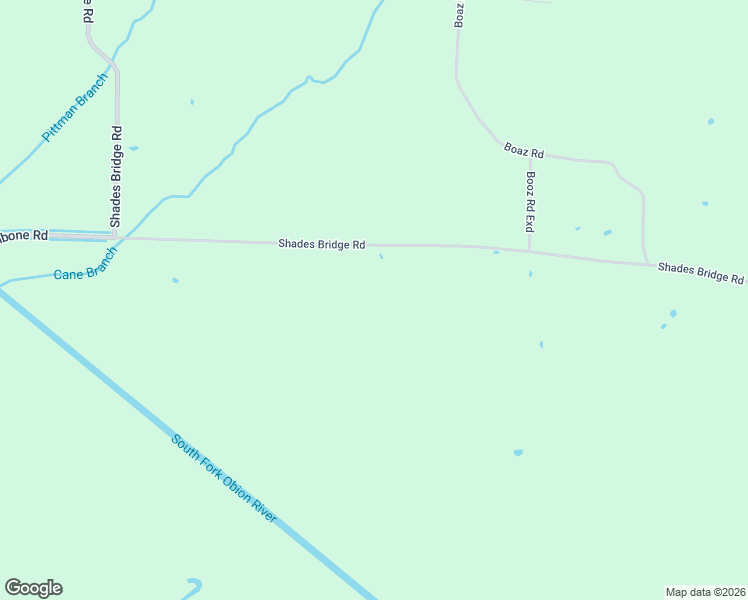 map of restaurants, bars, coffee shops, grocery stores, and more near 3554 Shades Bridge Road in Greenfield