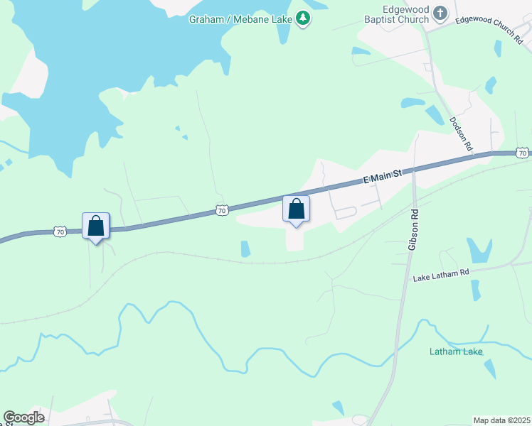 map of restaurants, bars, coffee shops, grocery stores, and more near 2215 U.S. 70 in Mebane