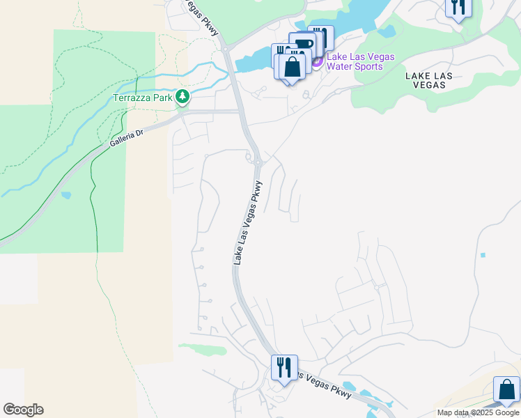 map of restaurants, bars, coffee shops, grocery stores, and more near 29 Porto Malaga Street in Henderson