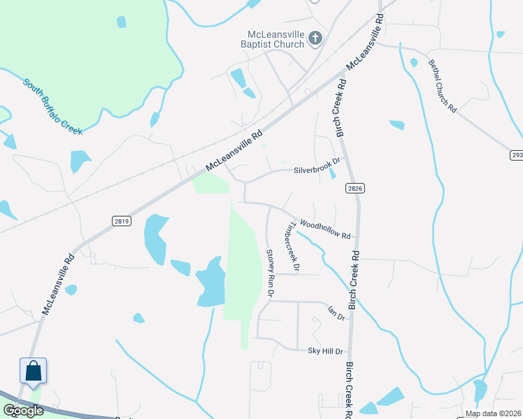 map of restaurants, bars, coffee shops, grocery stores, and more near 5210 Woodhollow Road in McLeansville