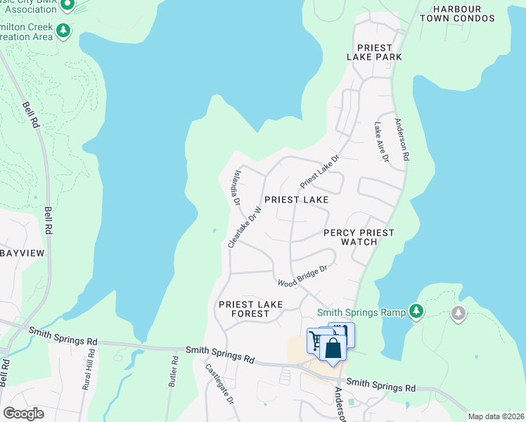 map of restaurants, bars, coffee shops, grocery stores, and more near 3516 Colony Point West in Nashville