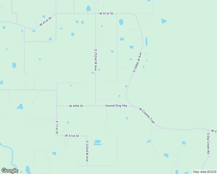 map of restaurants, bars, coffee shops, grocery stores, and more near 25008 West 46th Street in Sand Springs