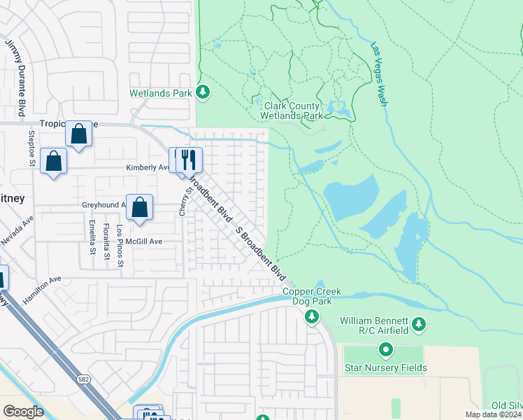 map of restaurants, bars, coffee shops, grocery stores, and more near 5144 Mascaro Drive in Las Vegas