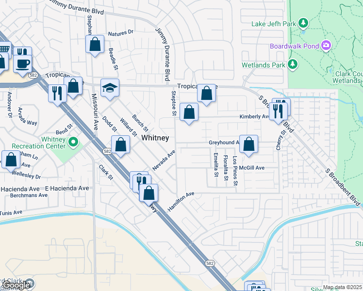 map of restaurants, bars, coffee shops, grocery stores, and more near 6178 Portland Treaty Avenue in Las Vegas