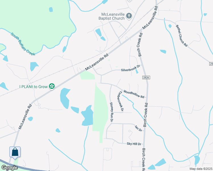 map of restaurants, bars, coffee shops, grocery stores, and more near 5209 Woodhollow Road in McLeansville