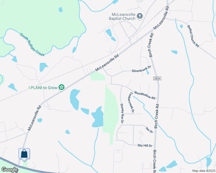 map of restaurants, bars, coffee shops, grocery stores, and more near 5196 Woodhollow Road in McLeansville