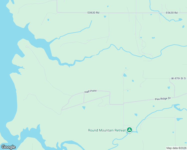 map of restaurants, bars, coffee shops, grocery stores, and more near 2101 Rocky Point Road in Sand Springs