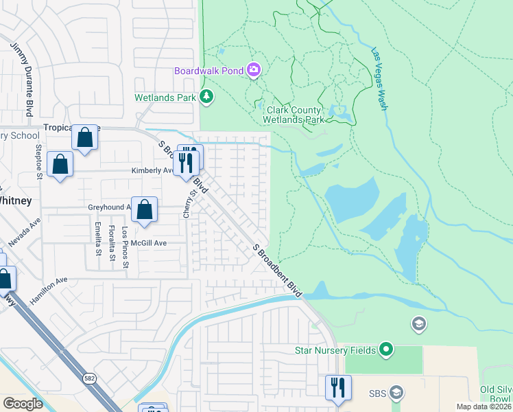map of restaurants, bars, coffee shops, grocery stores, and more near 5123 Mascaro Drive in Las Vegas
