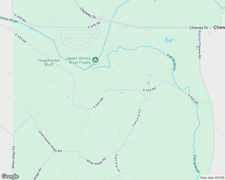 map of restaurants, bars, coffee shops, grocery stores, and more near East 635 Road in Adair County