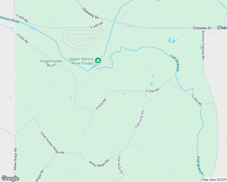 map of restaurants, bars, coffee shops, grocery stores, and more near East 635 Road in Adair County